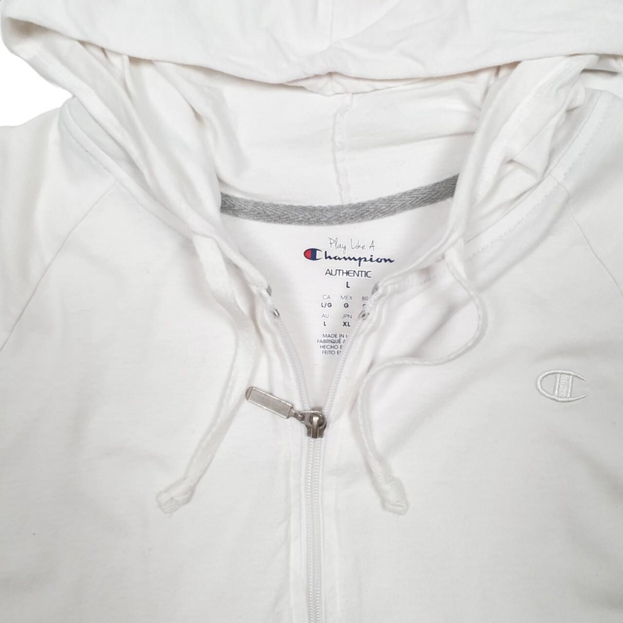 CHAMPION Full Zip Cotton Jumper Sweatshirt Mens S image 2