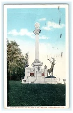1922 Elks Memorial Mead PA Pennsylvania Harrisburg View Postcard - Damaged