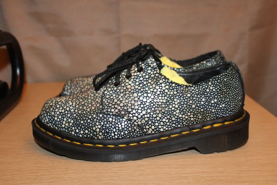 DR MARTENS женщин 1461 Оксфорд скат в горошек Великобритании 3 США 5 сделано в Англии - Изображение 3 из 4