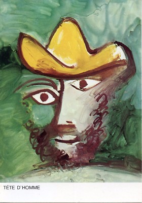 AK AUSSTELLUNG PICASSO AVIGNON 1973 / TYPE D'HOMME