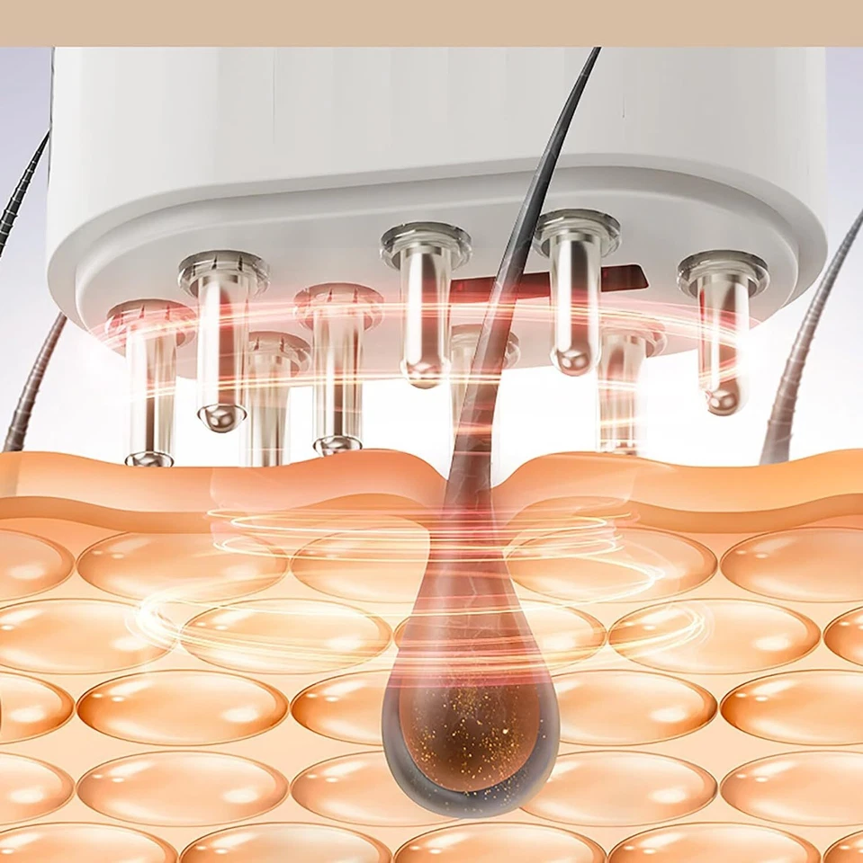 Opossum Hair Oil Applicator Opu Scalp Care Massager Electric Comb 2in1 Brush - Image 3 of 4