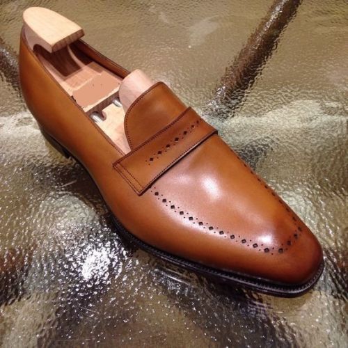 Handmade Leather Cognac Whole Cut 