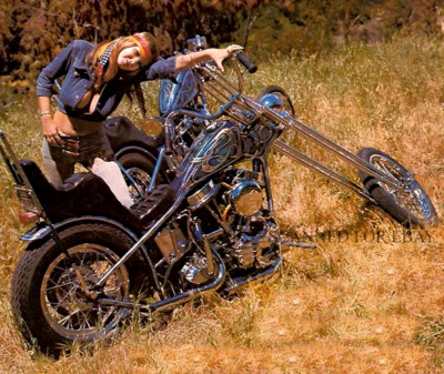 Roberta Pedon busty print Chopper Girl picture breasts photo Motorcycle cleavage