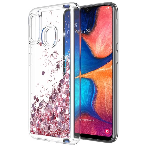 Für Samsung Galaxy A10E Treibsand Glitzer Sparkly Bling Liquid Shiny Clear Hülle - Bild 5 von 7