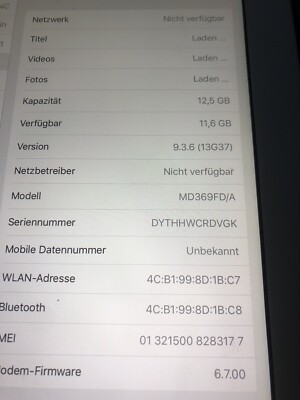 Apple iPad 3. Gen. 16GB, WLAN + Cellular (Entsperrt), 24,64 cm, (9,7 Zoll) -...