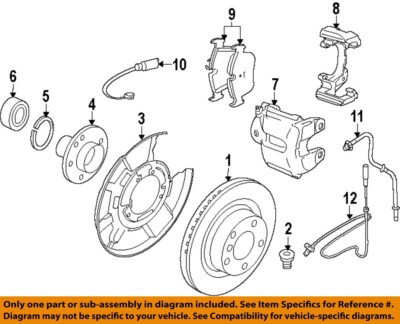 BMW OEM 12-15 328i Brake-Rear Pads 34206873094 | eBay