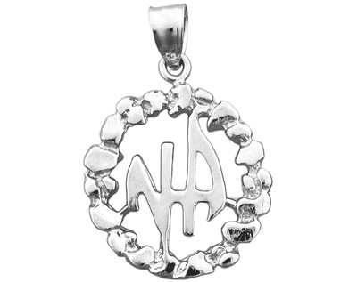 Rhodiniert 925 Sterling Silber Betäubungsmittel Anonymous NA Charm