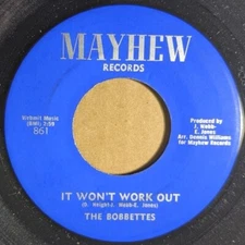 the BOBBETTES soul FUNK 45  Good Man / It Won't Work Out BOTH sides PLAY VG++