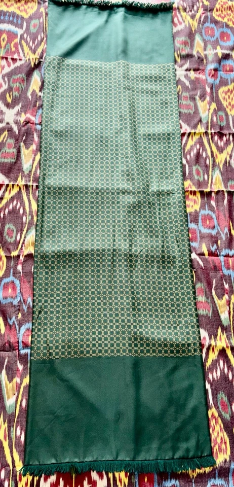 Hermes Unisex Reversible 100% Seda-Angora Estola Chal Bufanda Echarpe - ¡Excelente! Foto 3 de 4