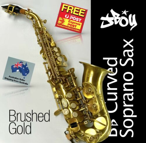 JBOY Curved Soprano Sax •  Quality Bb Saxophone • Case • FREE EXPRESS POST!! - Picture 1 of 12