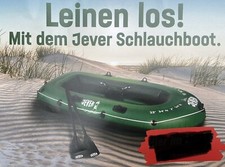 Outdoor Schlauchboot Jever Paddelboot Ruderboot 3 Personen m. Pumpe Paddel