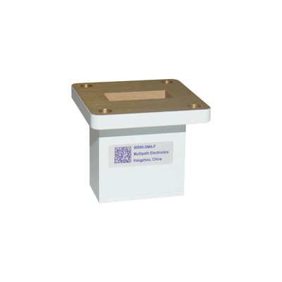 WR90, SMA Female, Orthogonal Waveguide to Coax Adapter, 8.2   12.5 GHz