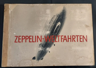 1930's Volume One Zeppelin Weltfahrten Cards Foil Complete Count