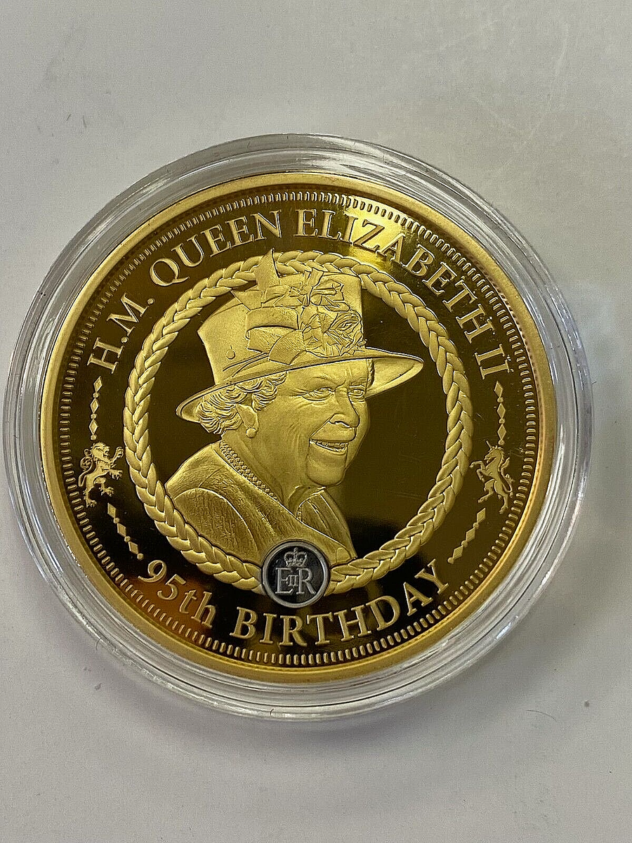 QUEEN ELIZABETH II PROOF COIN COLLECTION 24K GOLD PLATED HER