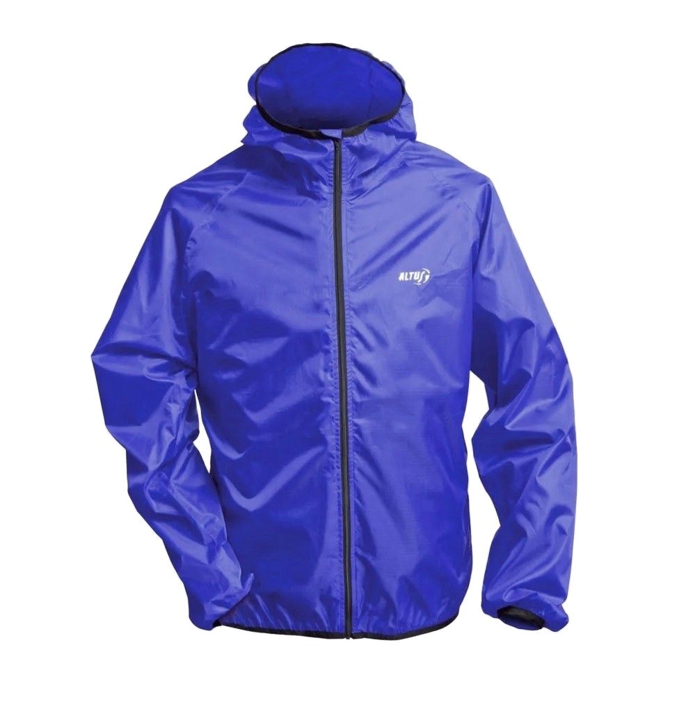 ALTUS Chubasquero Chaqueta Bicicleta Ultra 150 Gramos Talla S con Bolsa Azul Impermeable