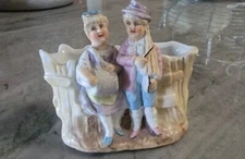 antique porcelain match holder