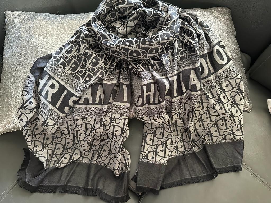 Christian Dior Cashmere Scarf. 65 X190cm | eBay