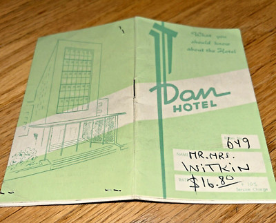 1960's DAN HOTEL, TEL AVIV, Guest Information Booklet & Tel Aviv Map