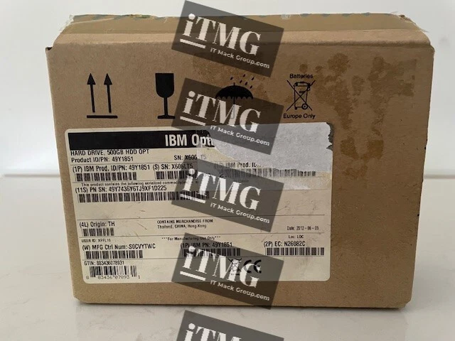 49Y1851 (49Y1855) IBM 500 GB 7.2K RPM 6 Gb NL SAS HDD (DS3524 2.5" hard drive) - Image 2 of 4