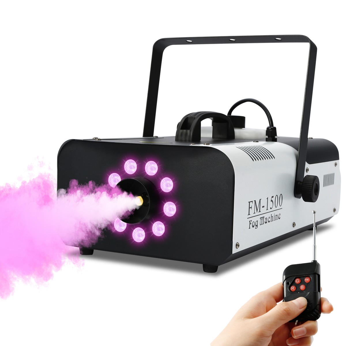 Theater Fog Remote Smoke Stage Remote Control 1500W Wire Fogger Machine ...