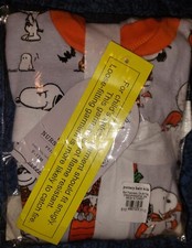 NWT Pottery Barn kids Peanuts Snoopy Halloween Cotton Pajama Set 9-12 months
