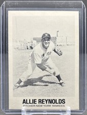 1977-84 GALASSO GLOSSY GREATS TCMA #33 Allie Reynolds New York Yankees EX