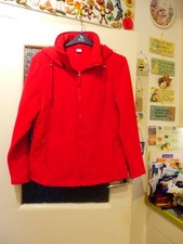 Good Quality  German Jacket  Detachable Hood. Wine colour RED Size 18
