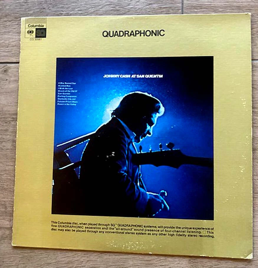 Johnny Cash – At San Quentin Label: Columbia QUADRAPHONIC LP