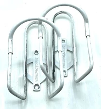 Vintage Jim Blackburn Water Bottle Cage Set Road Bike / MTB Alloy White