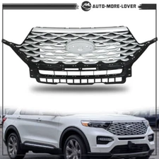 For 2020-2022 Ford Explorer Front Bumper Grille Upper Mesh Grill Radiator