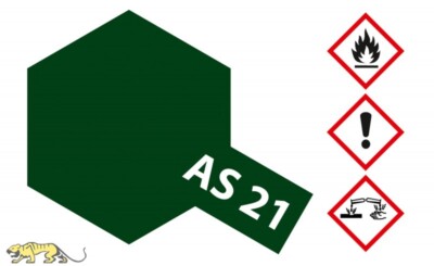 Tamiya 86521 AS21 / AS-21 Dark Green 2 - IJN - Dunkelgrün 2 - Matt - 100ml