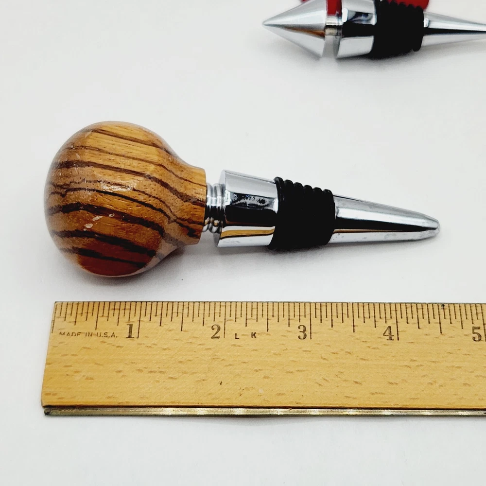 Red Pickleball Bottle Opener with 2 Wine Stoppers Set of 3