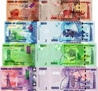 UGANDA - Lot Lot 4 Banknotes 1000/2000/5000/10,000 Shillings - SDS UNC