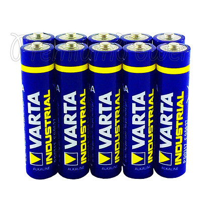 10x Varta Batterien AAA Alkalisch Industrial LR03 Mikro 4003 MN2400