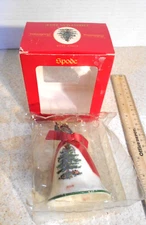 Spode Christmas Tree Ornament Annual Bell Collectible Santa top 2008