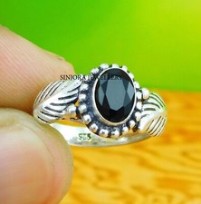 Black Onyx Gemstone 925 sterling silver handmade Gift Ring US size 5 to 13