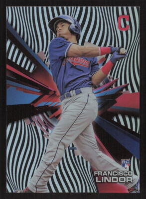 2015 Topps High Tek Francisco Lindor Pattern 1B Waves RC Rookie #HT-FL Card