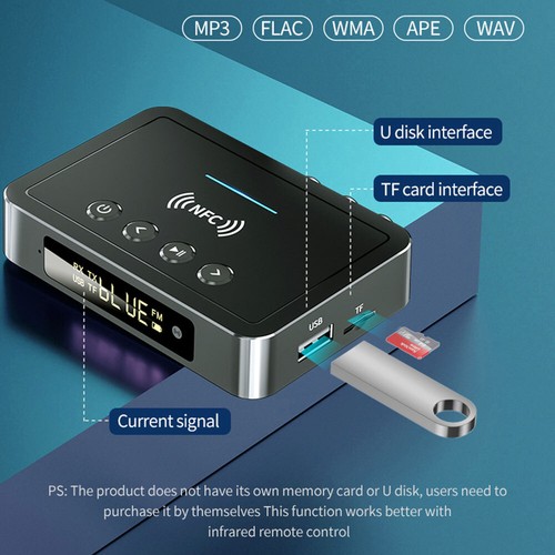 NFC Bluetooth 5.0 Empfänger Audio Transmitter Receiver 3,5mm HiFi Stereo Adapter - Bild 6 von 22