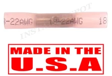 500 3M HEAT SHRINK BUTT CONNECTORS WIRE TERMINALS TINNED OFC MARINE GRADE 22-18 