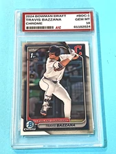 2024 BOWMAN DRAFT TRAVIS BAZZANA 1ST BOWMAN #BD1 AIC 10 GEM MINT CLEVELAND