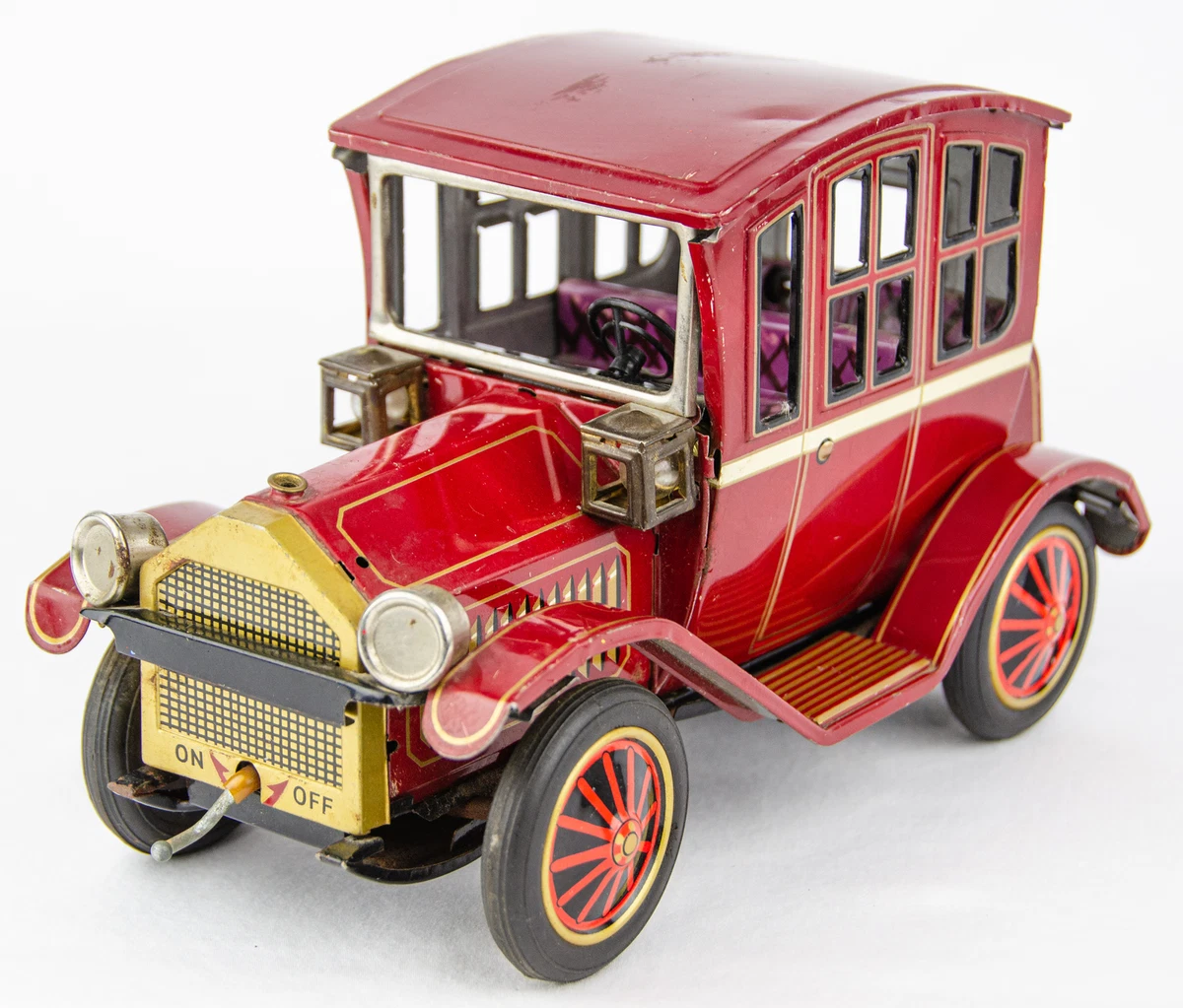 Vintage battery operated sales toy cars