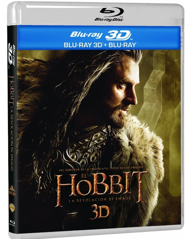 El Hobbit: La Desolación de Smaug (Usado) 3 Discos BR 3D+ BR+EXTRAS Reg. B - B