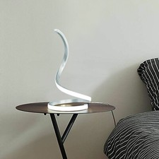 Spiral LED Table Lamp Bedside Lamp Night Light Creative Desk Lamp for Reading UK