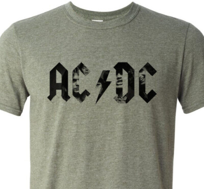 AC/DC Faces - Hells Bells - Short Sleeve Tee - Fast Ship