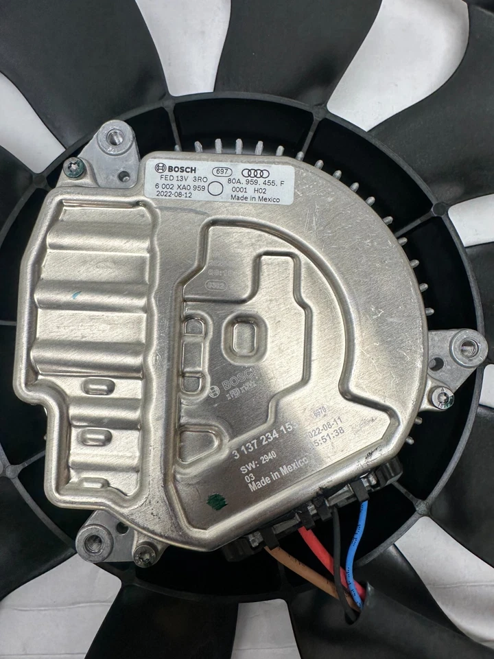 80A959455F Engine Cooling Fan Motor RH For 2018-2023 Audi Q5 2.0l 3.0l Genuine - Image 4 of 4