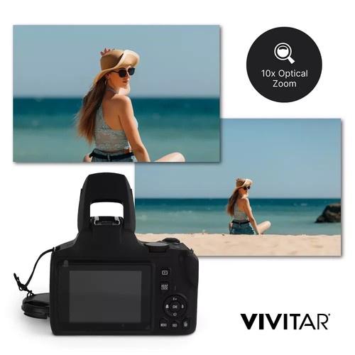 Vivitar 4K UHD 10X Optical Zoom Digital Camera / 64MP / 32 GB SD / Case - Picture 9 of 9