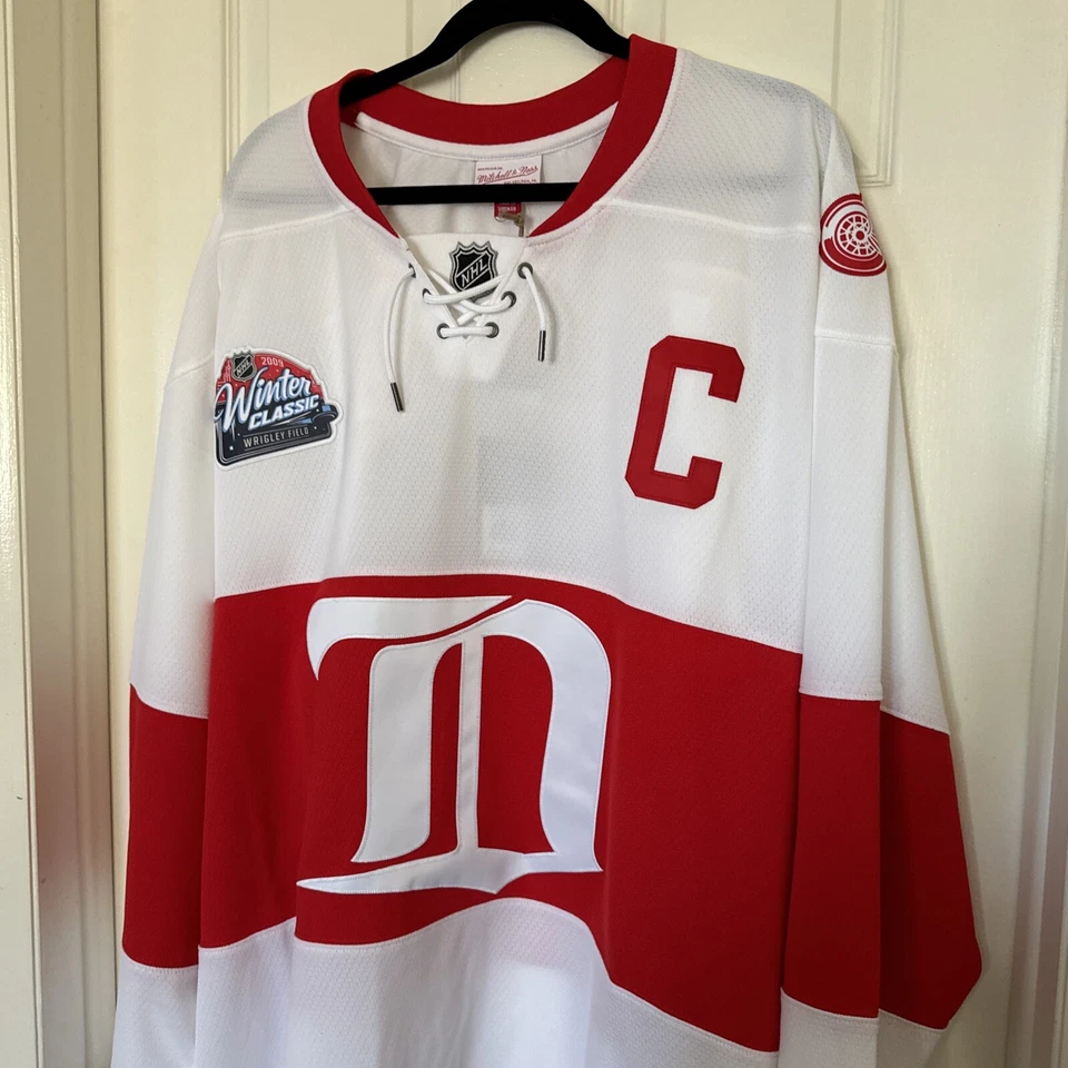 Camiseta Mitchell & Ness Para Hombres Grande Lidstrom Detroit Red Wings Invierno Clásica NUEVA Foto 4 de 4