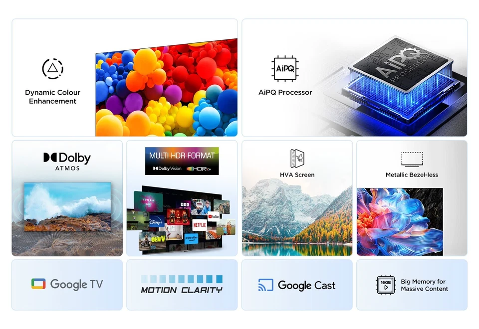 TCL 75V6C 75" Inch V6C 4K LED Smart Google TV - Free 2 Yr Warranty - Image 3 of 4