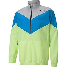 PUMA Train First Mile Xtreme Woven Jacket Gray Violet/Energy Blue/Fizzy Yellow