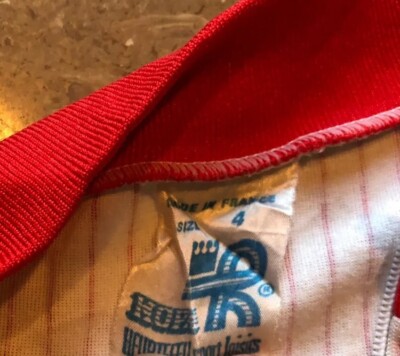Maillot Vélo Vintage Kopa Années 1970 – Français, Taille 4, Rouge – Collection Adulte